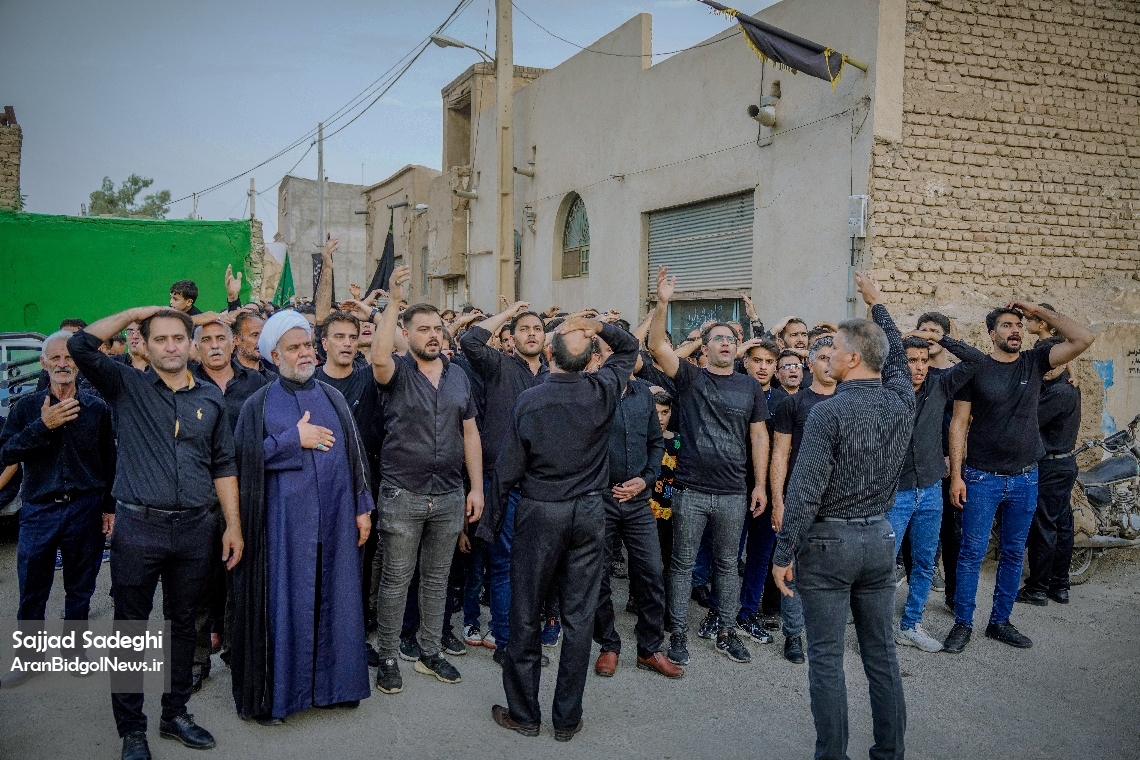 گزارش تصویری از عزاداری هیئت علی بن موسی الرضا در هشتم محرم( بخش 1)